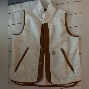 Cream Carhartt Sherpa Vest